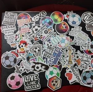 25 pcs. Soccer sport Stickers. Random. Scrapbooking, Journaling, Bottle, Laptop